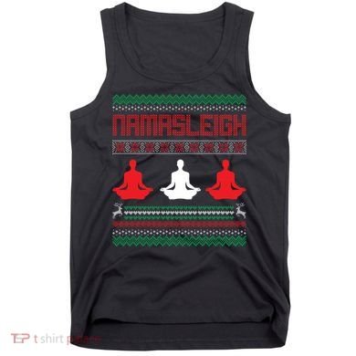 Yoga Namasleigh Ugly Christmas Sweater Tank Top