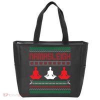 Yoga Namasleigh Ugly Christmas Sweater Tote Bag thumb 0