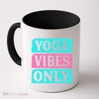 Yoga Vibes Only Coffee Mug thumb 0