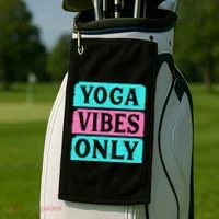 Yoga Vibes Only Golf Towel thumb 2