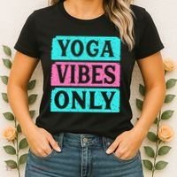 Yoga Vibes Only Women's T-Shirt thumb 2
