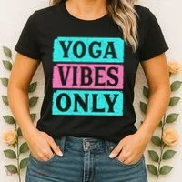 Yoga Vibes Only Women's T-Shirt thumb 2