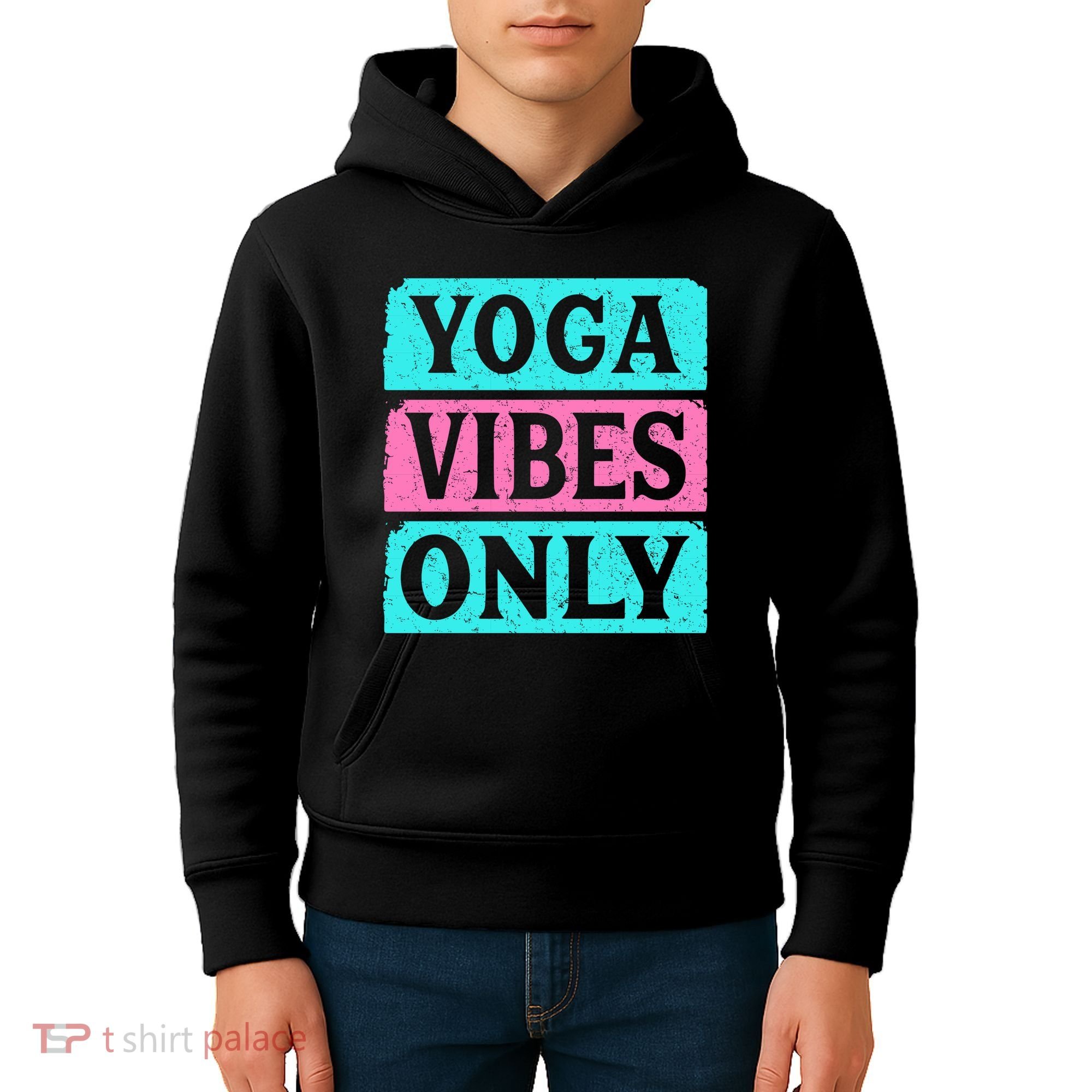 Yoga Vibes Only Kids Hoodie