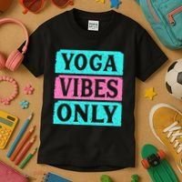 Yoga Vibes Only Kids T-Shirt thumb 3