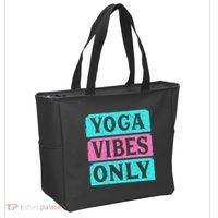 Yoga Vibes Only Tote Bag thumb 2