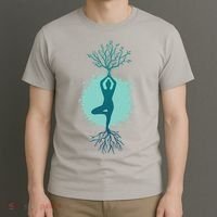 Yoga Woman Tree T-Shirt thumb 3