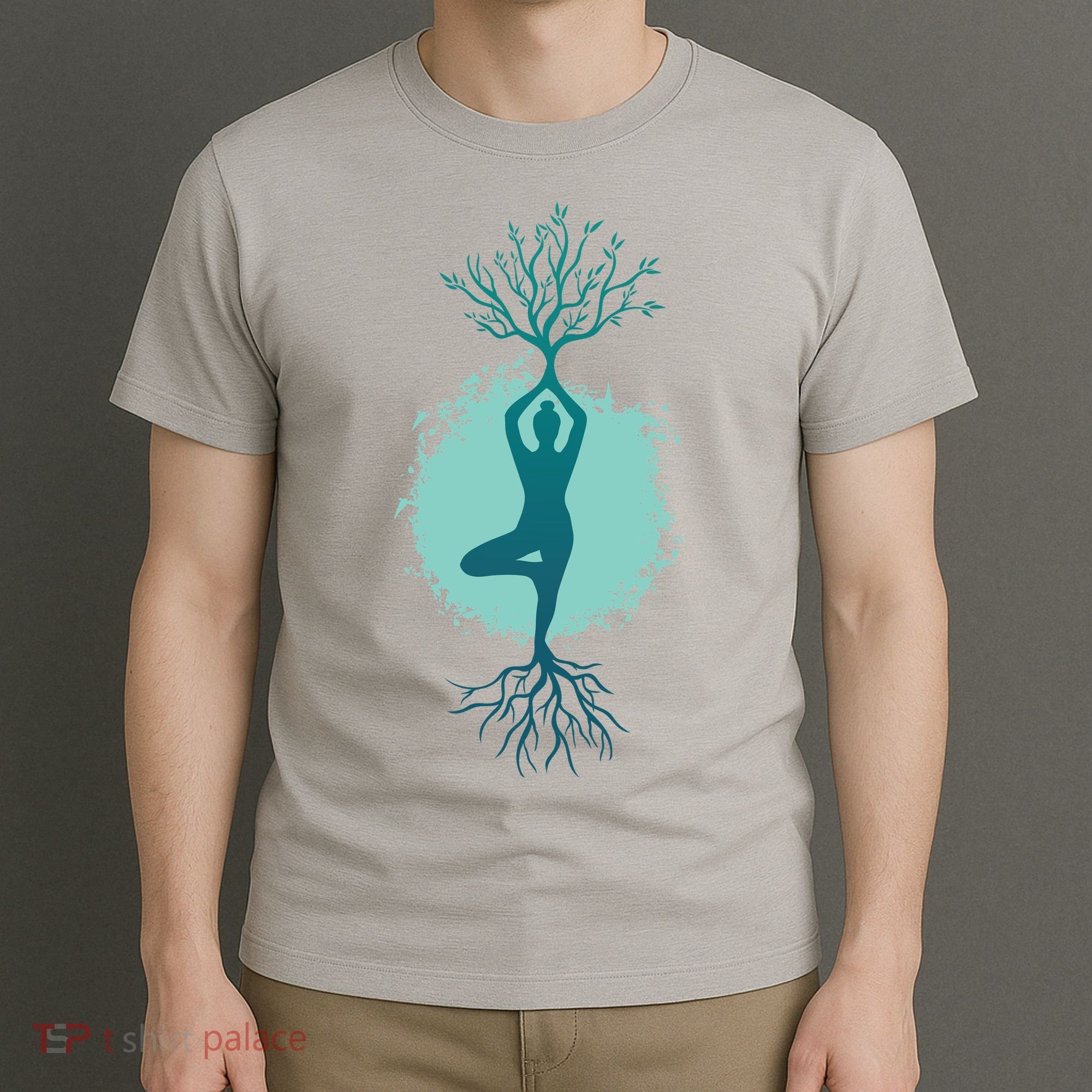 Yoga Woman Tree T-Shirt