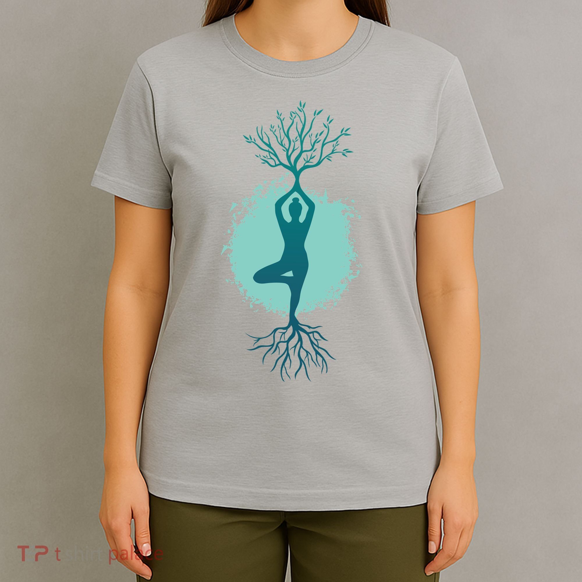 Yoga Woman Tree T-Shirt