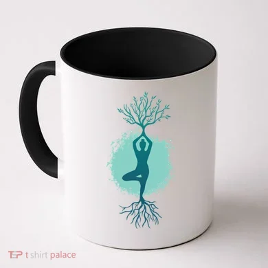 Yoga Woman Tree Coffee Mug