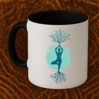 Yoga Woman Tree Coffee Mug thumb 2