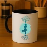 Yoga Woman Tree Coffee Mug thumb 4