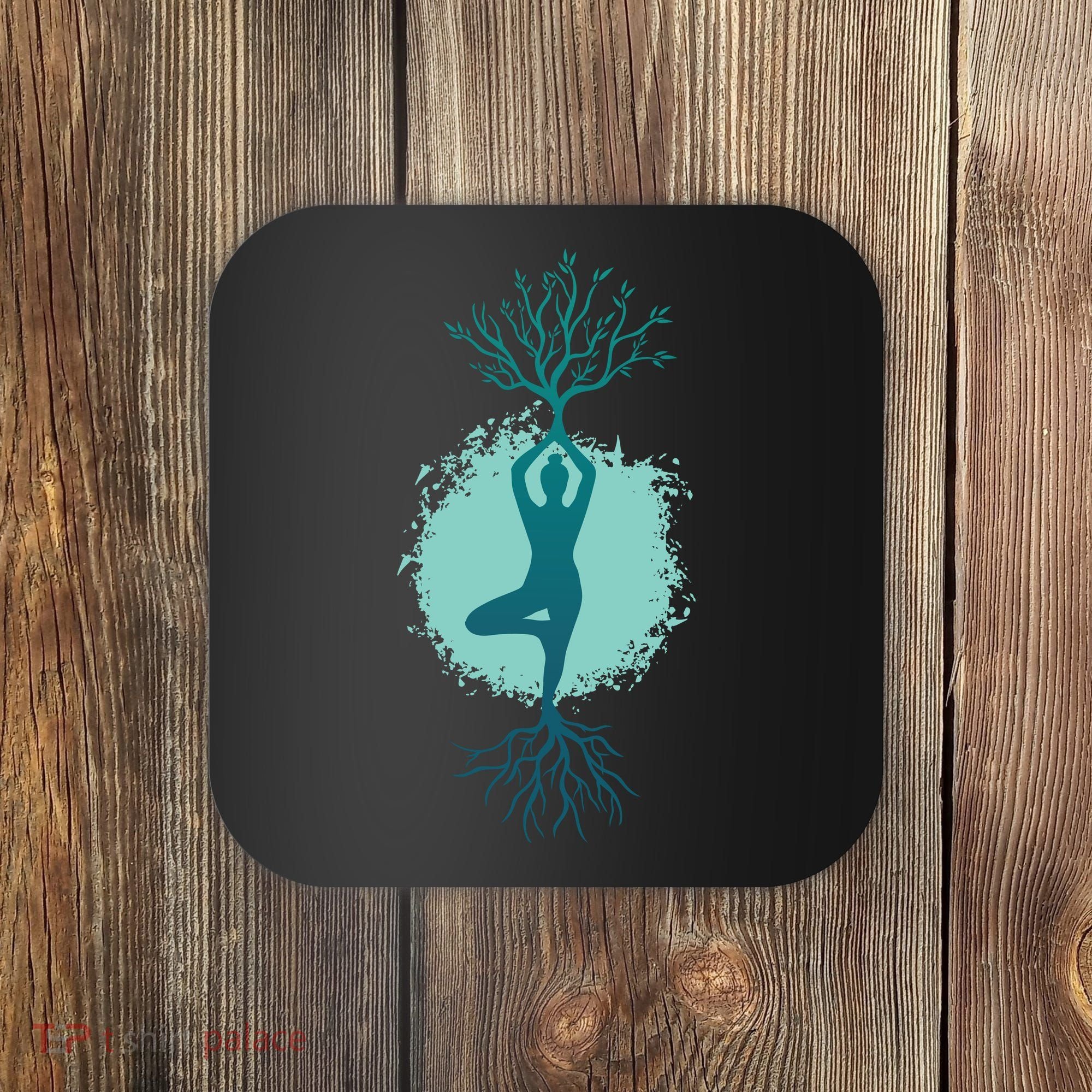 Yoga Woman Tree Coaster
