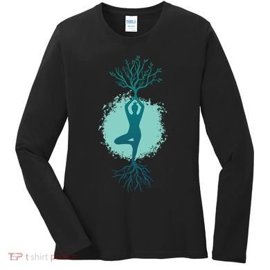 Yoga Woman Tree Women's Long Sleeve Shirt