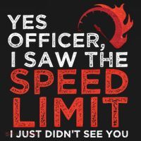 Yes Officer I Saw The Speed Limit Car Funny Enthusiast Gift Cute Gift T-Shirt thumb 7