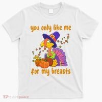 You Only Like Me For My Breasts Funny Thanksgiving Turkey T-Shirt thumb 0