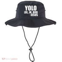 Yolo LOL, JK. BRB Jesus Bucket Hat thumb 0
