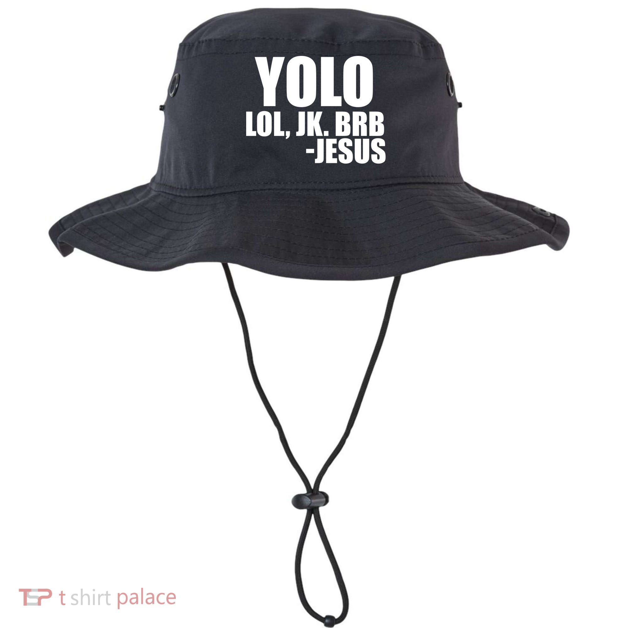 Yolo LOL, JK. BRB Jesus Bucket Hat