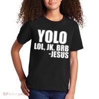 Yolo LOL, JK. BRB Jesus Kids T-Shirt thumb 2