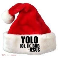Yolo LOL, JK. BRB Jesus Santa Hat thumb 0