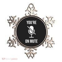 You're On Mute Online Joke Ornament thumb 0