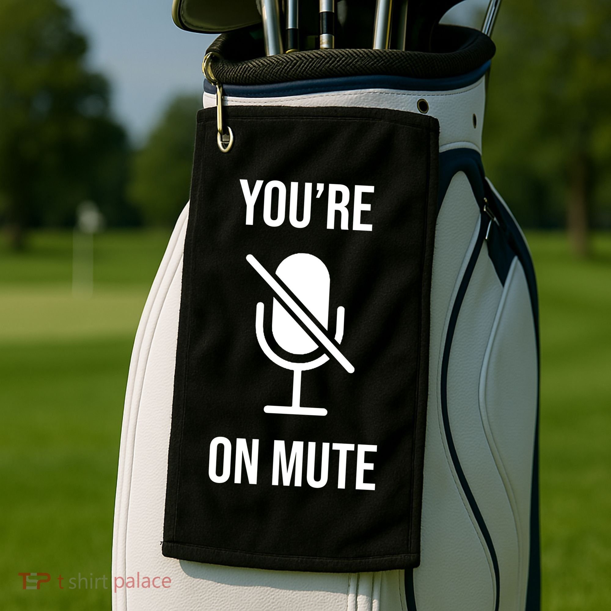 You're On Mute Online Joke Golf Towel