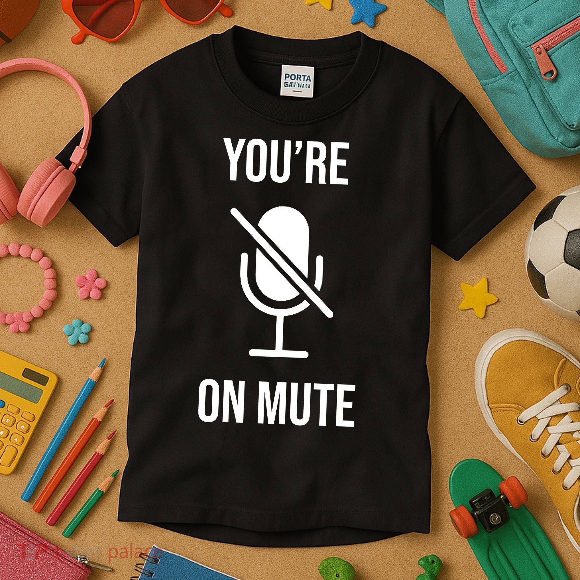 You're On Mute Online Joke Kids T-Shirt