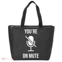 You're On Mute Online Joke Tote Bag thumb 0