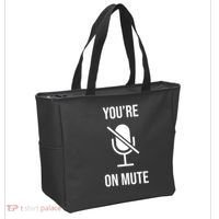 You're On Mute Online Joke Tote Bag thumb 2