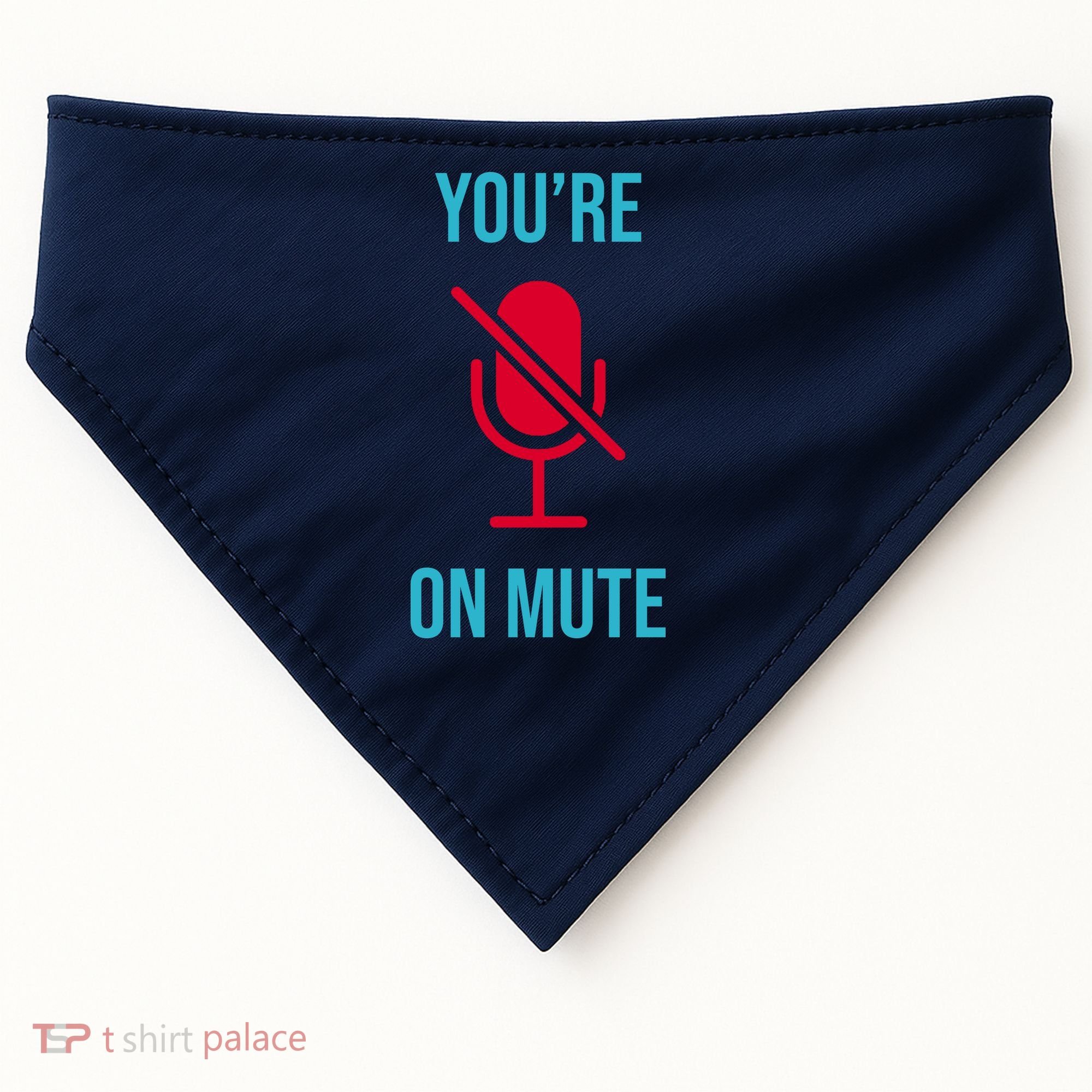 You're On Mute Funny Meme USA-Made Doggie Bandana