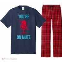 You're On Mute Funny Meme Pajama Set thumb 0