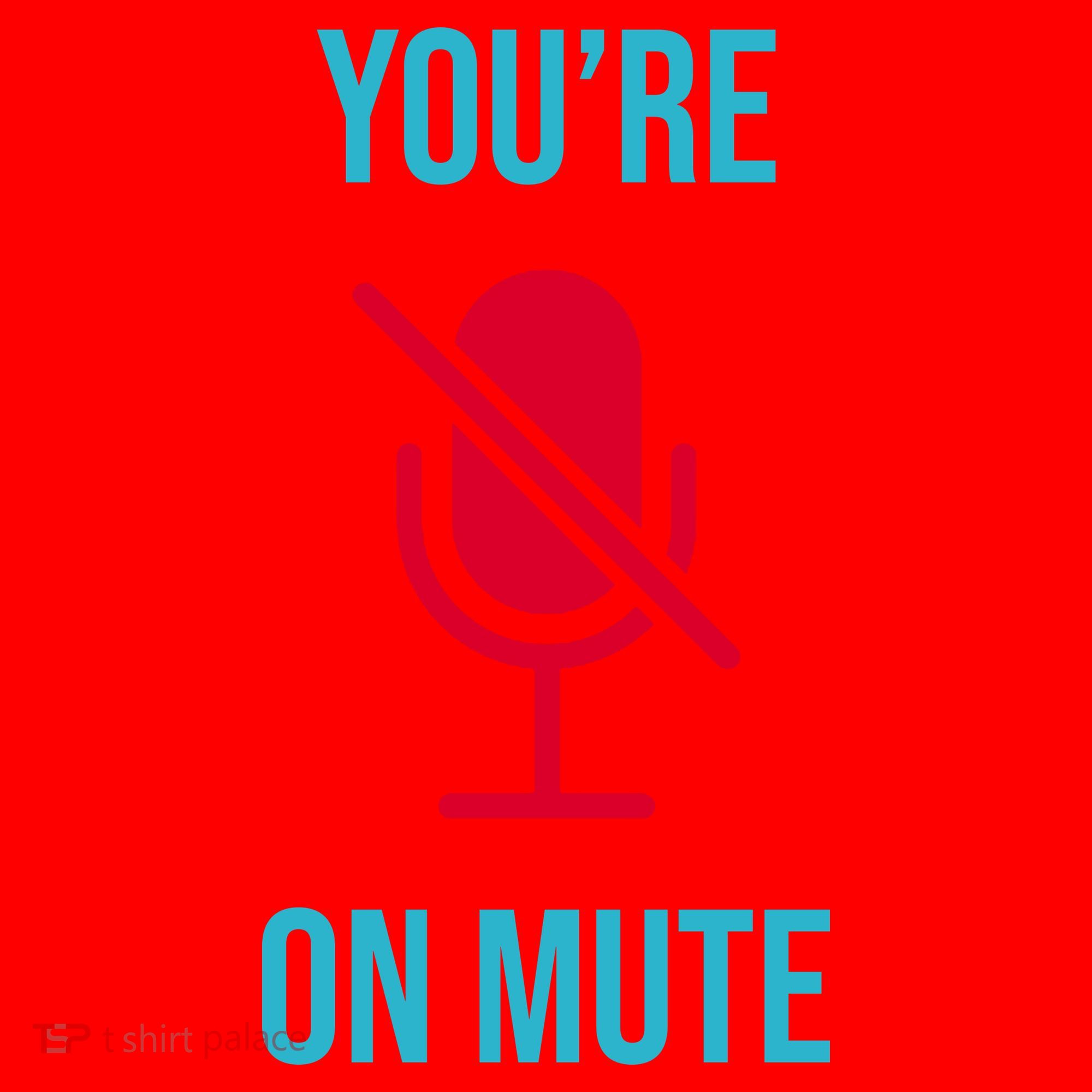 You're On Mute Funny Meme Santa Hat