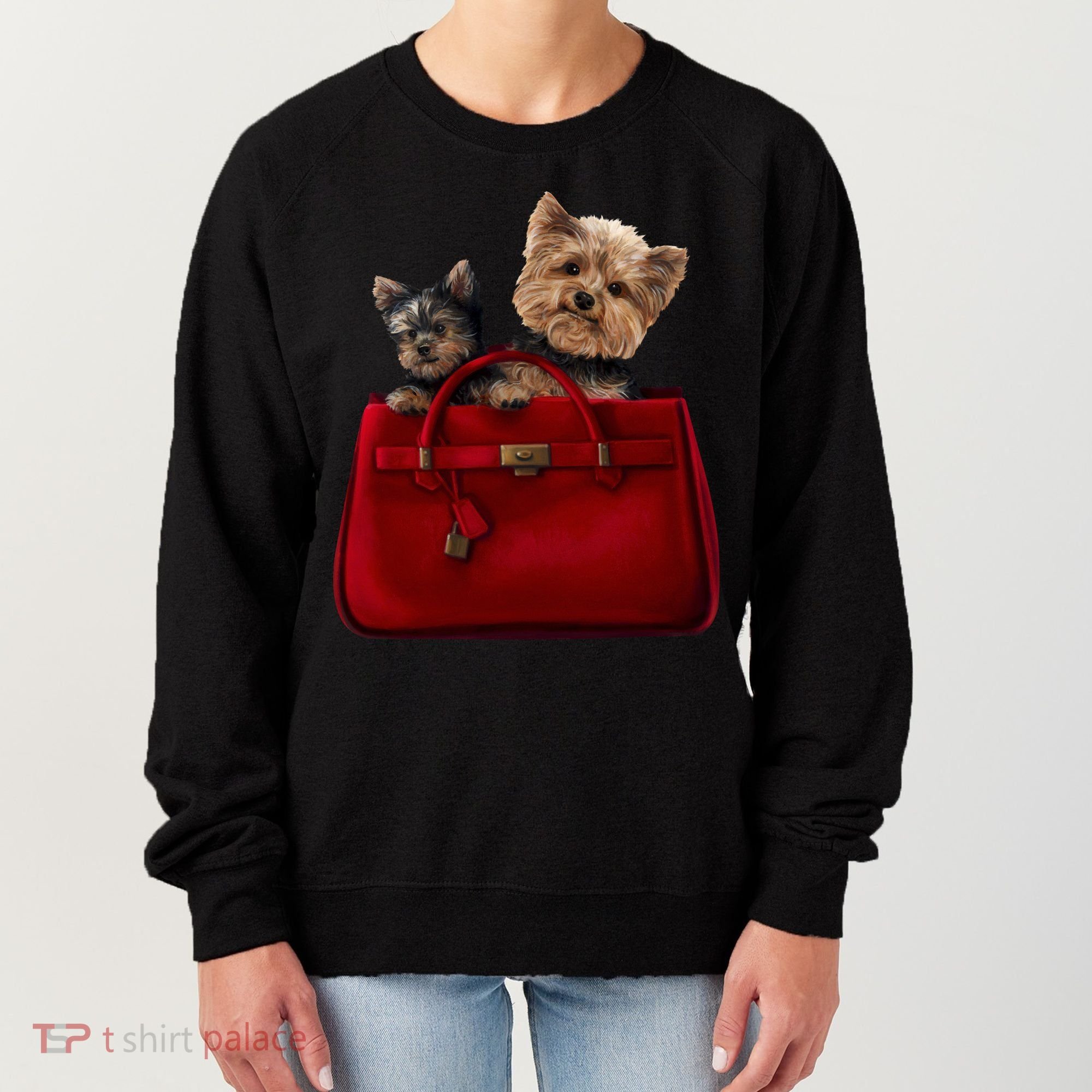 Yorki Dogs in Bag Women's Sweatshirt