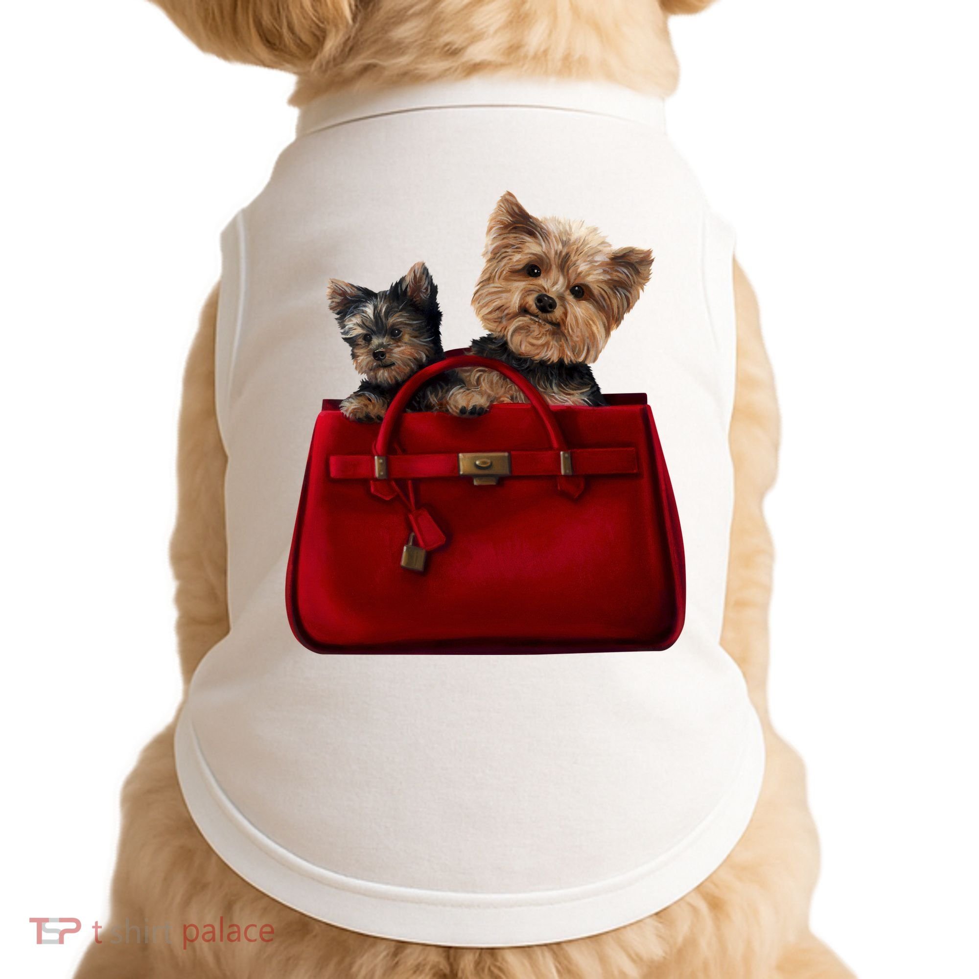 Yorki Dogs in Bag Doggie Tank