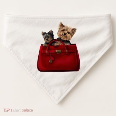 Yorki Dogs in Bag USA-Made Doggie Bandana