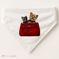 Yorki Dogs in Bag USA-Made Doggie Bandana thumb 0