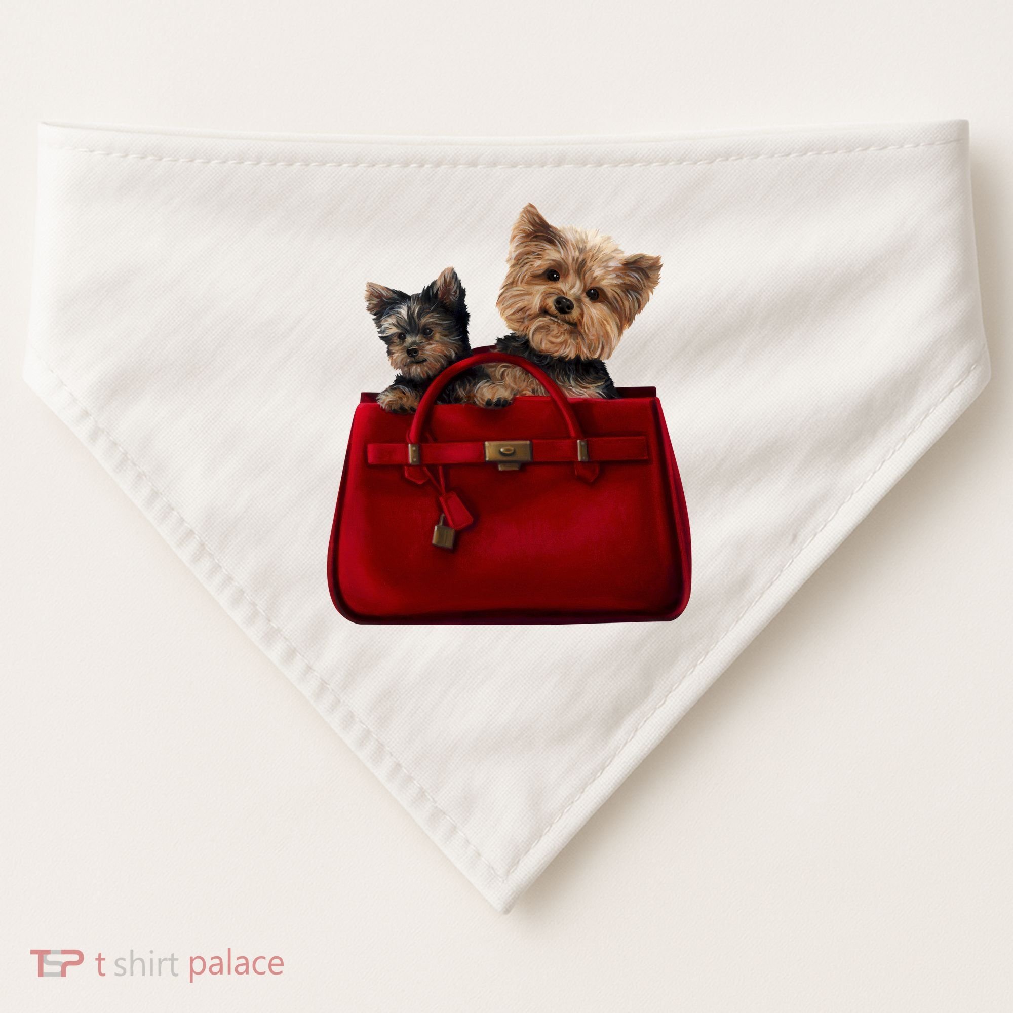Yorki Dogs in Bag USA-Made Doggie Bandana