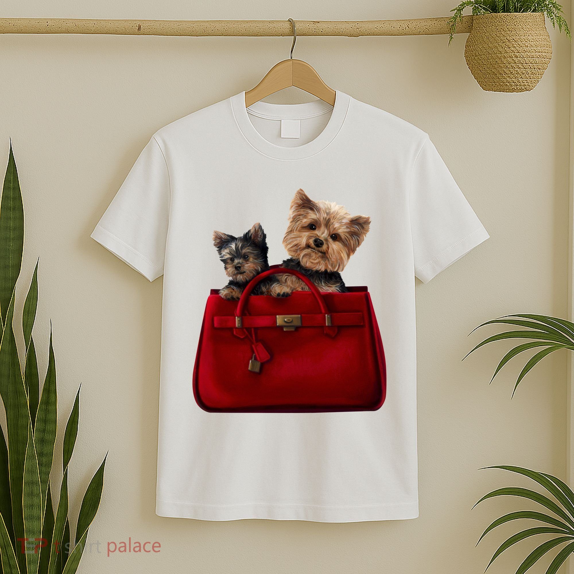 Yorki Dogs in Bag T-Shirt