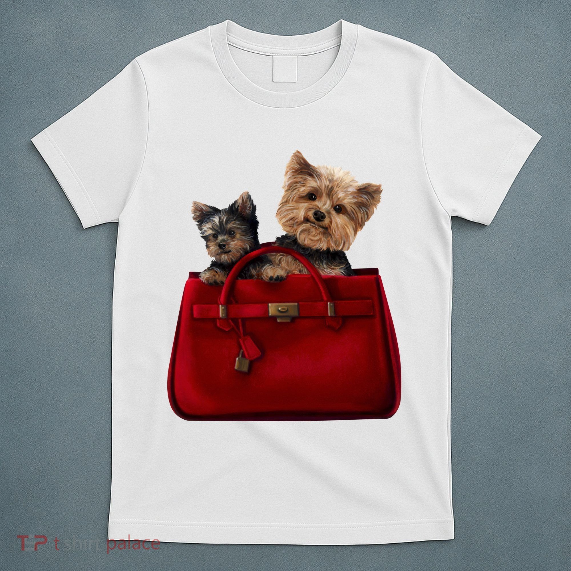 Yorki Dogs in Bag T-Shirt