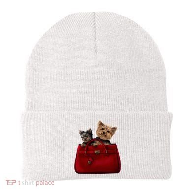 Yorki Dogs in Bag Beanie