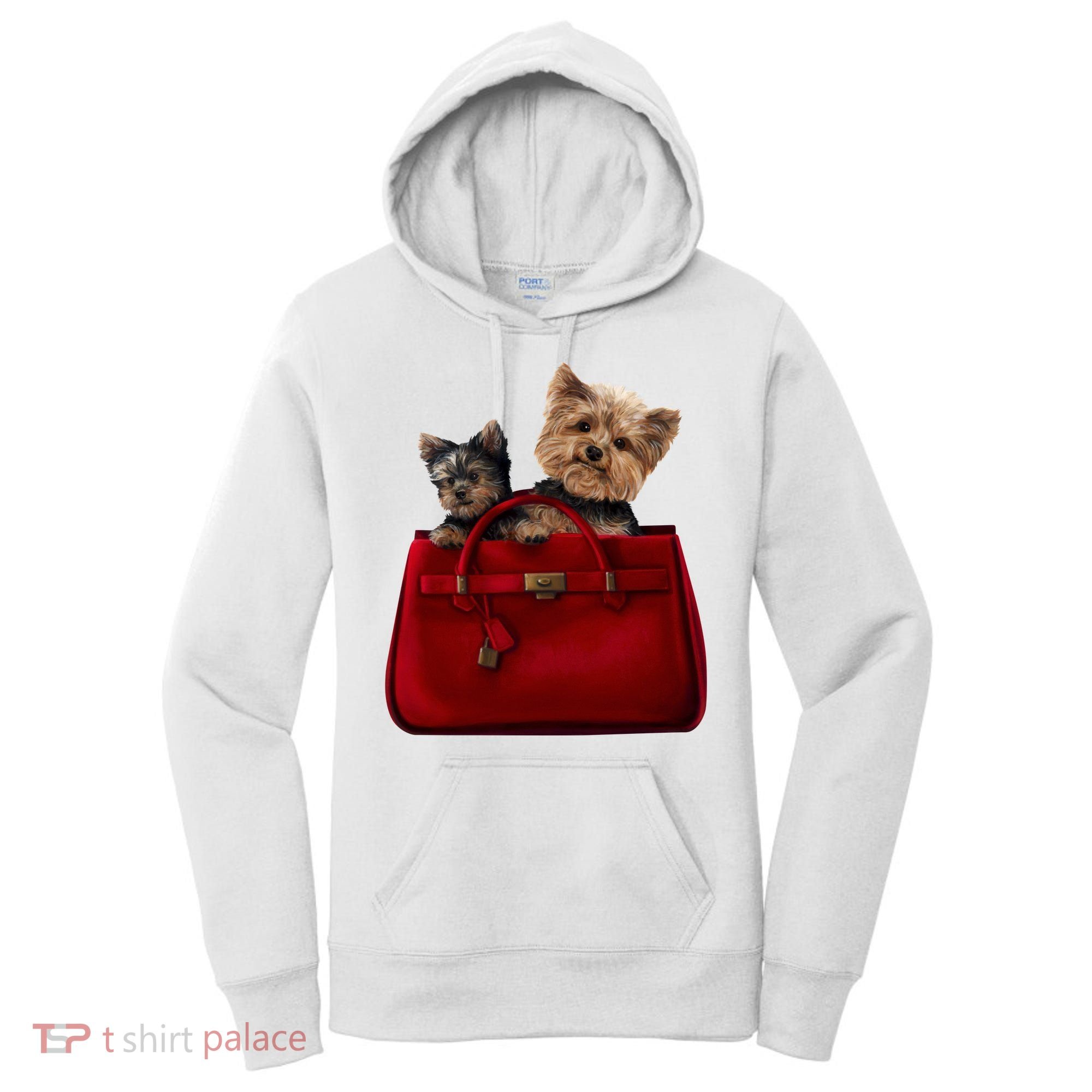 Yorki Dogs in Bag Women's Hoodie
