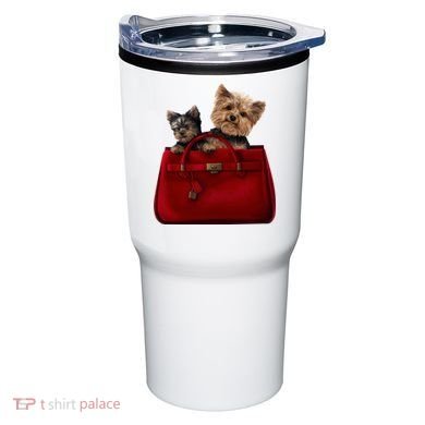 Yorki Dogs in Bag Tumbler