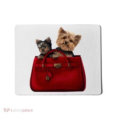 Yorki Dogs in Bag Mousepad