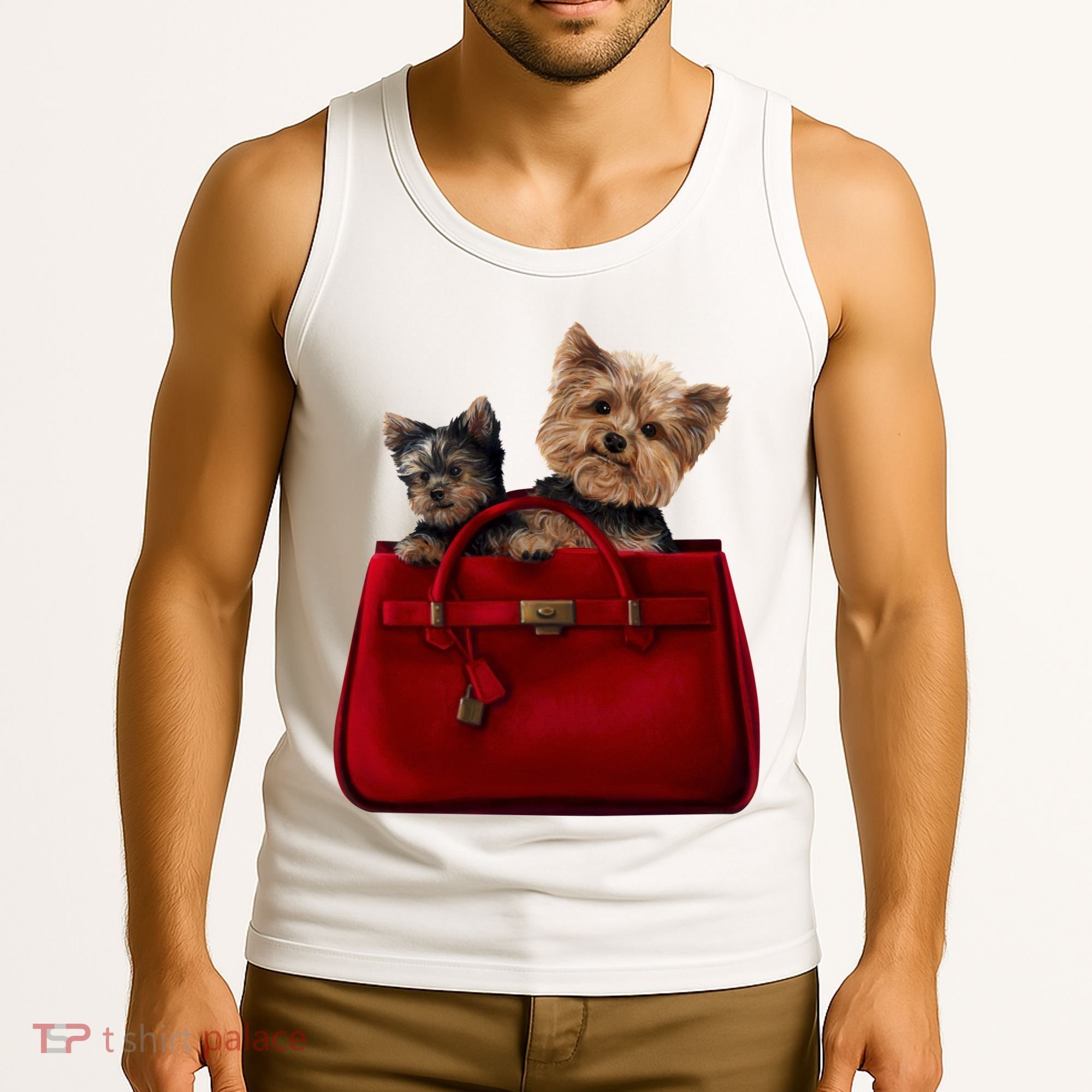 Yorki Dogs in Bag Tank Top