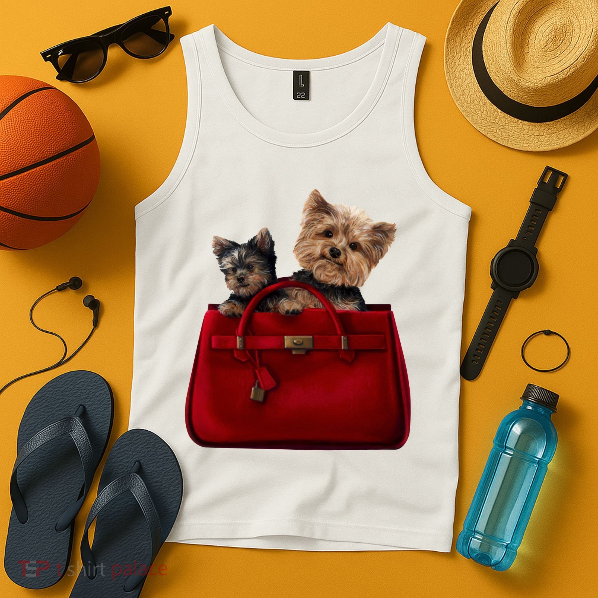 Yorki Dogs in Bag Tank Top