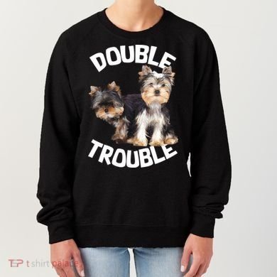 Yorkie Double Trouble Women's Sweatshirt