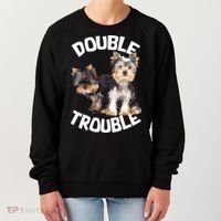 Yorkie Double Trouble Women's Sweatshirt thumb 0