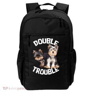 Yorkie Double Trouble Backpack