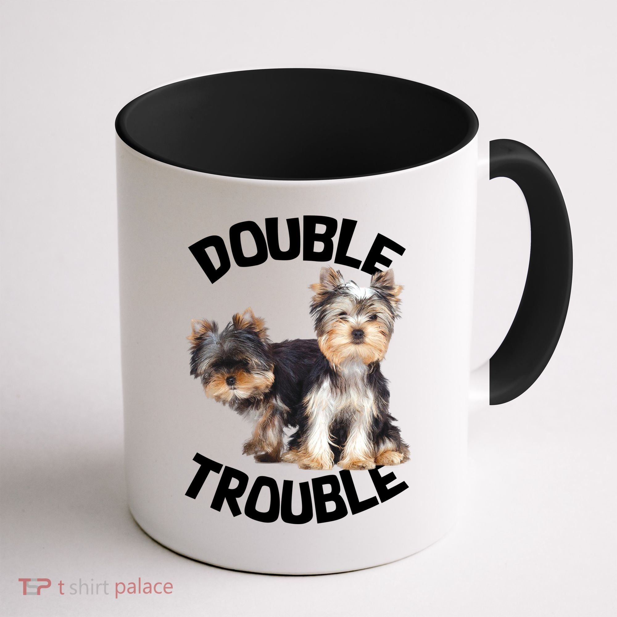 Yorkie Double Trouble Coffee Mug