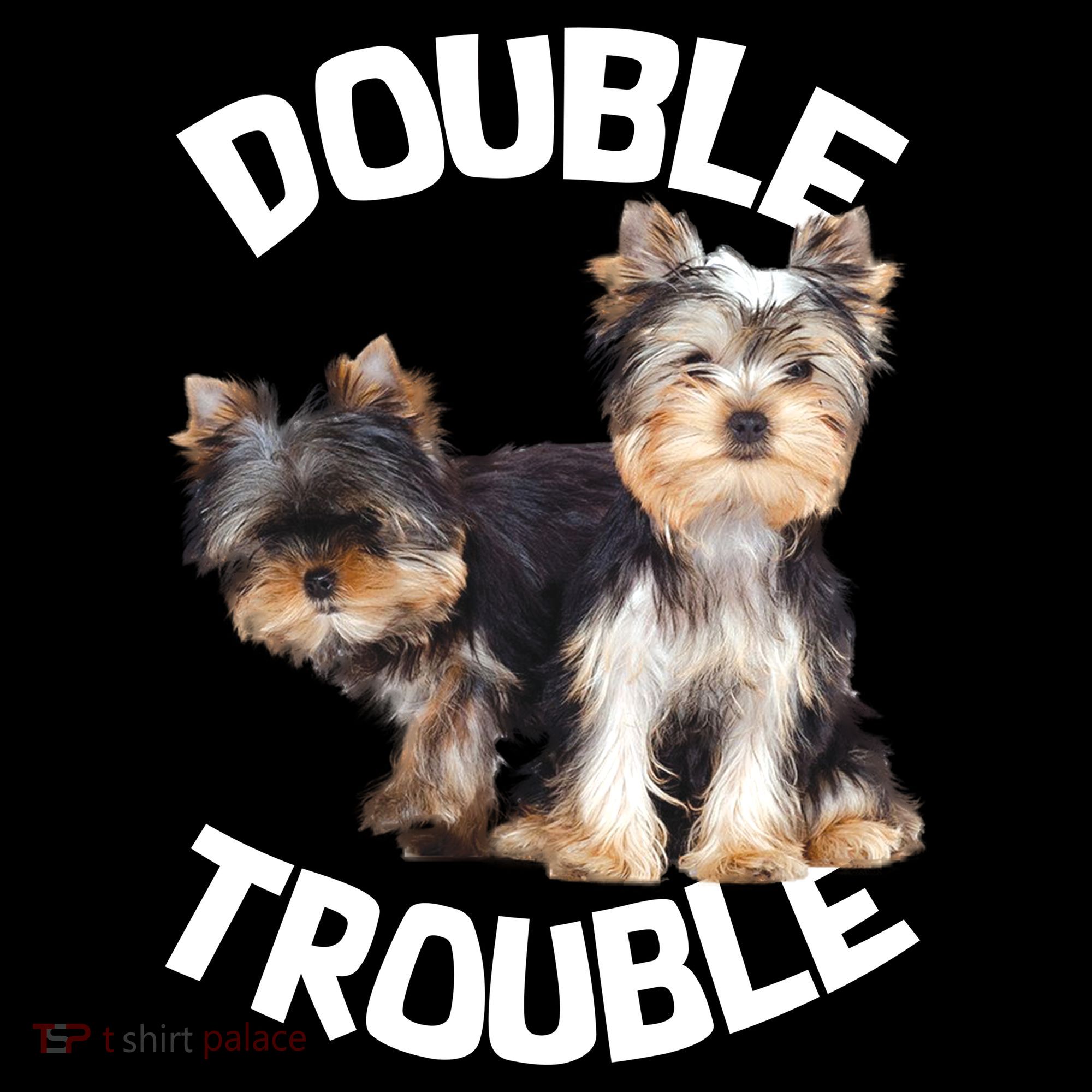 Yorkie Double Trouble Pajama Set