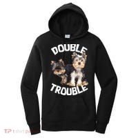 Yorkie Double Trouble Women's Hoodie thumb 0